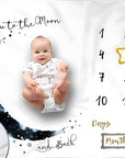 Monthly Milestone Baby Blanket