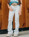 *YOUTH* SIGNATURE STRAIGHT - LIGHT WASH DISTRESSED