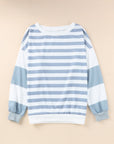 Elina Striped Pullover Sweatshirt