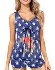Trump Maga Tankini Top Shorts Set