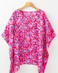 Madeleine Abstract Loose Fit Tunic Blouse