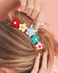 Multicolor Flowers Cute Hair Claw Clip