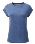 Corded Knit Wide Sleeve T-Shirt