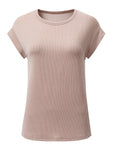 Corded Knit Wide Sleeve T-Shirt