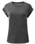 Corded Knit Wide Sleeve T-Shirt