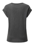 Corded Knit Wide Sleeve T-Shirt