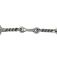 AJ Tack Junior Cow Horse Stainless Steel Dogbone Twisted Gag Bit