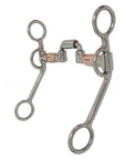 AJ Tack Argentine Hinged Port Correction Bit with Copper Rollers
