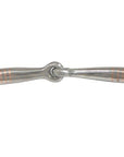AJ Tack Horse Reiner Training Bit Short Shank Sweet Iron Snaffle with Copper Inlay