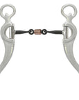 AJ Tack Aluminum Three Piece Copper Roller Snaffle Bit