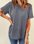 Plain Crew Neck Tee
