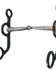 AJ Tack Argentine Snaffle Bit with Barb Wire Engraving