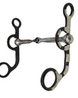 AJ Tack Argentine Snaffle Bit with Engraved Cheeks