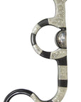 AJ Tack Argentine Snaffle Bit with Engraved Cheeks