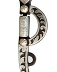 AJ Tack Argentine Engraved Smooth Snaffle Bit