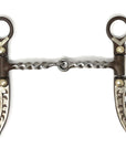 AJ Tack Argentine Engraved Sweet Iron Twist Snaffle Bit
