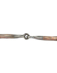 AJ Tack Dee Ring Snaffle Bit with Cross Concho