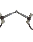 AJ Tack Antique Brown Offset Dee Snaffle Bit