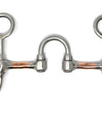 AJ Tack Argentine Stainless Steel Short Shank Correction Bit with Copper Bars