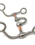 AJ Tack Argentine Stainless Steel Short Shank Correction Bit with Copper Bars