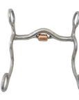AJ Tack S Shank Low Port Roller Grazing Bit