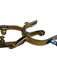 Stainless Steel Ladies All Around Spurs With Solid Brass Rosebud Rowels