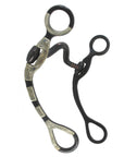 AJ Tack Medium Port Bit with Engraved Cheeks
