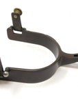 AJ Tack Men's Brown Antique Team Roping Offset Spurs