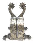 AJ Tack Men's Sweet Iron Western Engraved Spurs