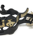 AJ Tack Men's Antique Brown Bucking Bronc Spurs