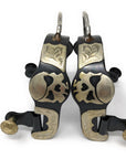 AJ Tack Ladies Antique Brown Pirate Skull Bumper Spurs