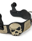 AJ Tack Ladies Antique Brown Pirate Skull Bumper Spurs