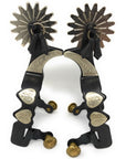 AJ Tack Youth Antique Brown Hearts Spurs