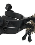 AJ Tack Baby Black Steel Spurs