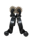 AJ Tack Baby Black Steel Spurs