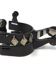 AJ Tack Ladies Antique Brown Diamond Charm Spurs