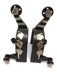 AJ Tack Ladies Antique Brown Diamond Charm Spurs