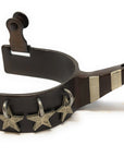 AJ Tack Ladies Antique Brown Star Charm Spurs