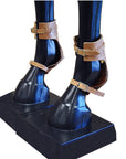 U-Hilason Western Horse Tack Leg Protection Leather Skid Boots