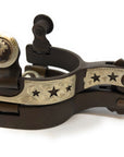 AJ Tack Baby Antique Brown Star Spurs