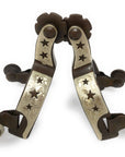 AJ Tack Baby Antique Brown Star Spurs