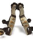 AJ Tack Baby Antique Brown Three Cross Spurs