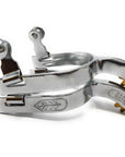 AJ Tack Youth Chrome Steel Engraved Spurs