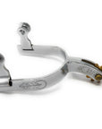 AJ Tack Youth Chrome Steel Engraved Spurs