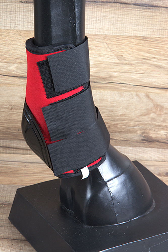 U-Red Hilason Western Horse Tack Leg Protection Deluxe Skid Boots Red