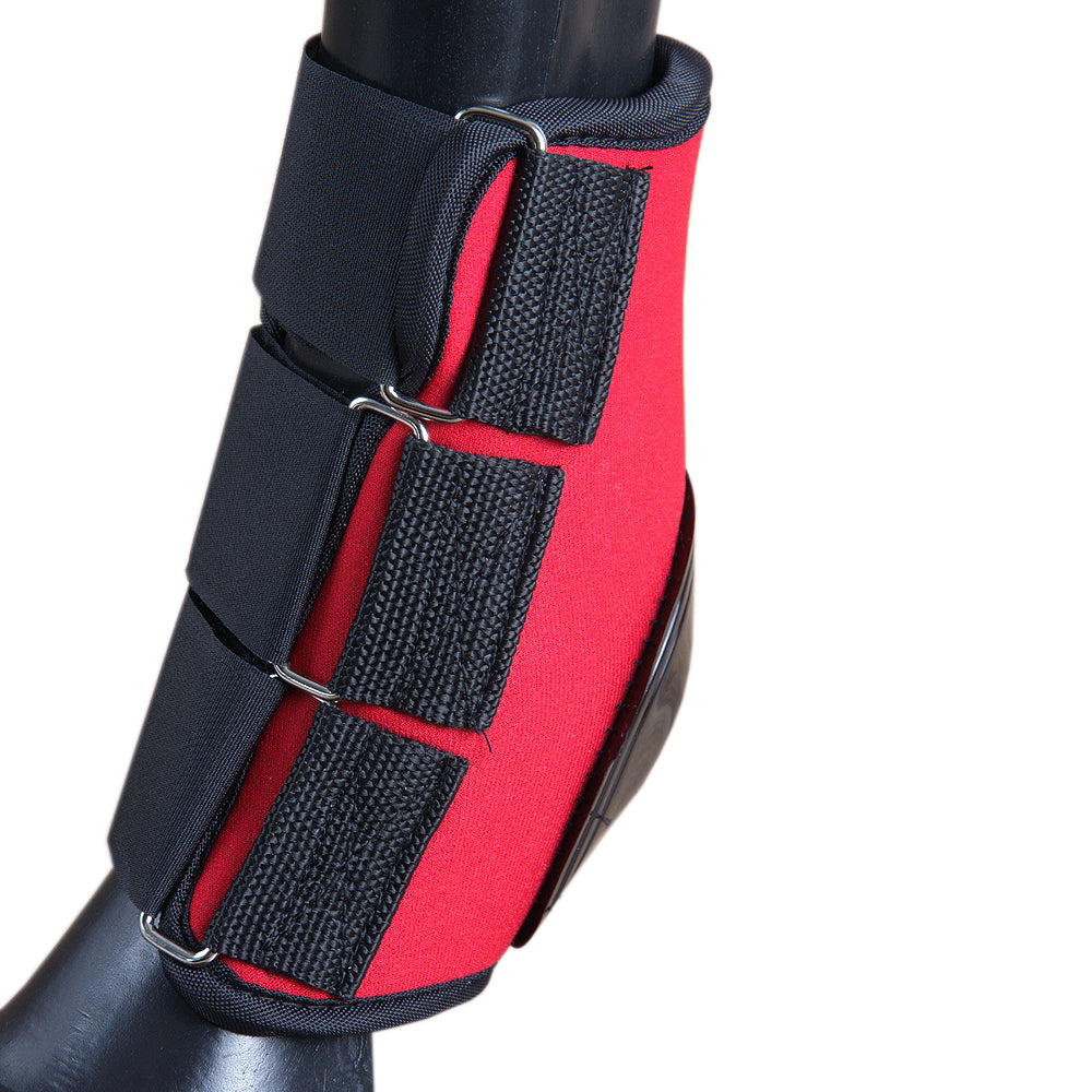 U-Red Hilason Western Horse Tack Leg Protection Deluxe Skid Boots Red