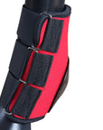 U-Red Hilason Western Horse Tack Leg Protection Deluxe Skid Boots Red