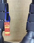 Hilason Western Horse Tack Leg Protection Deluxe Skid Boots - Blue