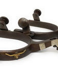 AJ Tack Youth Antique Brown Longhorn Spurs