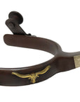 AJ Tack Youth Antique Brown Longhorn Spurs